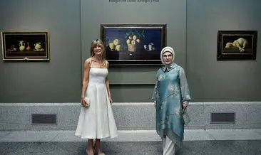 Emine Erdoğan’dan İspanya Başbakanı’nın eşi Fernandez ile Prado Müzesi’ne ziyaret