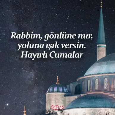 Rabbim gönlünüzden geçen hayırları nasip etsin. Cumanız mübarek olsun.