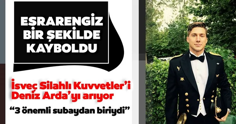 İsveç’te Türk asıllı subay kayboldu