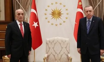 Başkan Erdoğan, TÜRK-İŞ Genel Başkanı Atalay’ı kabul etti