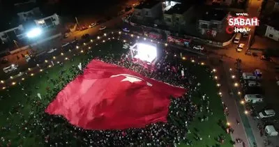 Talas 100. yılı dünyanın en büyük Türk bayrağı ile karşıladı