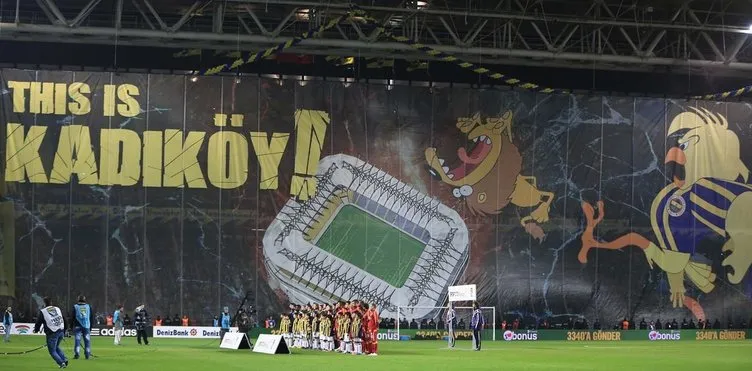 Fenerbahçe - Galatasaray maçında müthiş koreografi