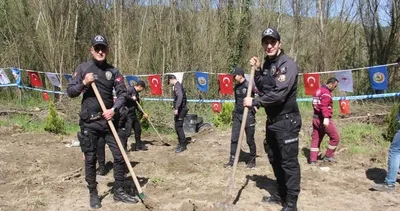 Polis Haftası’nda 200 fidan toprakla buluştu