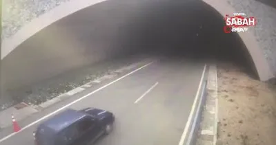 Rize’de Ovit Tüneli’ndeki feci kaza tünel kameralarına yansıdı | Video
