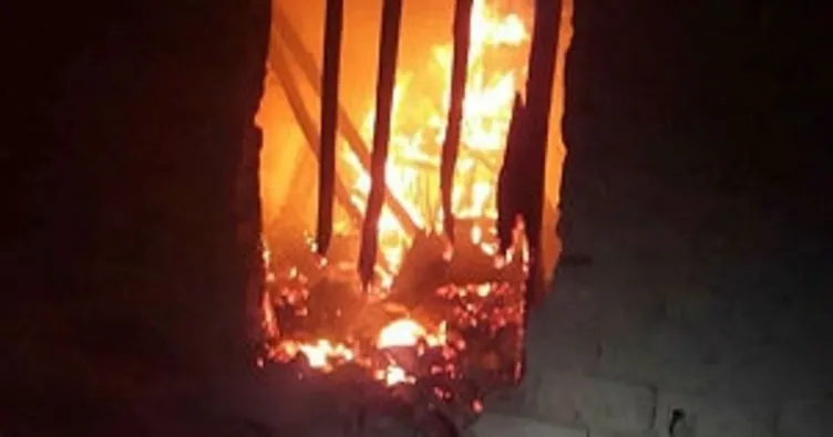 Elazığ’da ev yangını