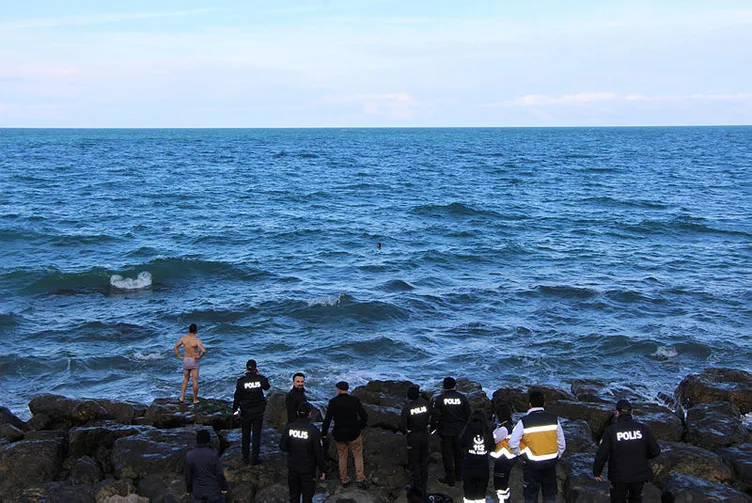 Psikolojik tedavi gördüÄü iddia edilen kadın Trabzon'da buz gibi suya atladı!
