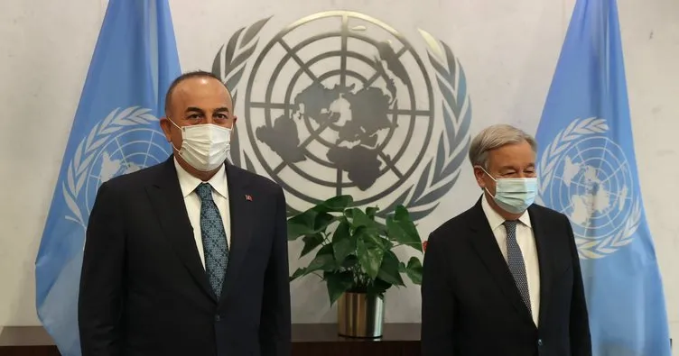 Bakan Çavuşoğlu, New York’ta BM Genel Sekreteri Guterres ile görüştü