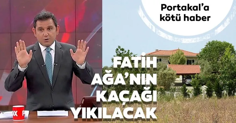 Fatih Portakal’a kötü haber! Çiftliğine diktiği kaçak yapı yıkılacak