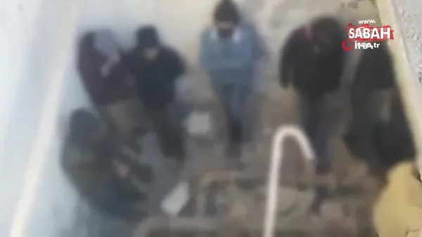 Kullanılmayan su deposunda yabancı uyruklu 24 şahıs yakalandı | Video