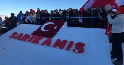 Sarıkamış’ta şehitler anısına kardan heykeller sergisi #kars