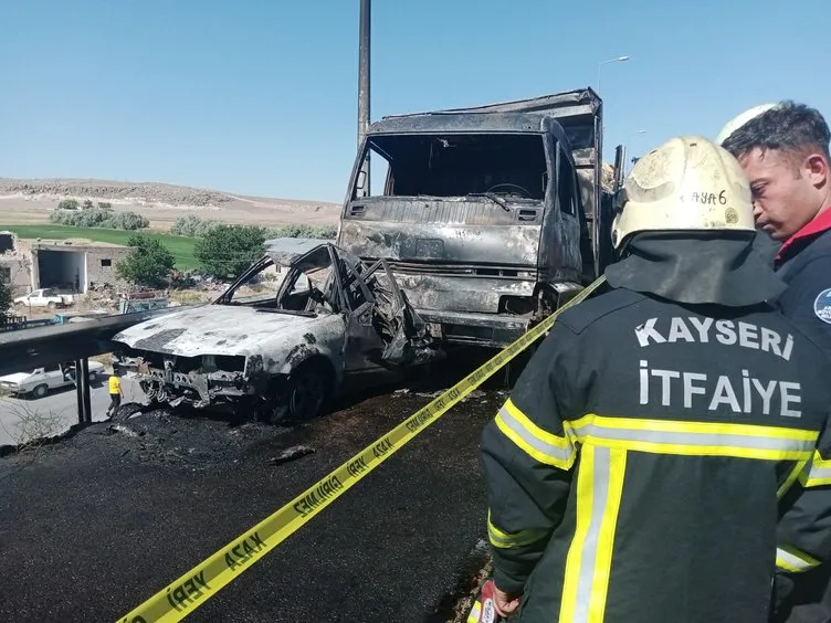 Son dakika: Kayseri’de feci kaza! 2 kişi yanarak can verdi