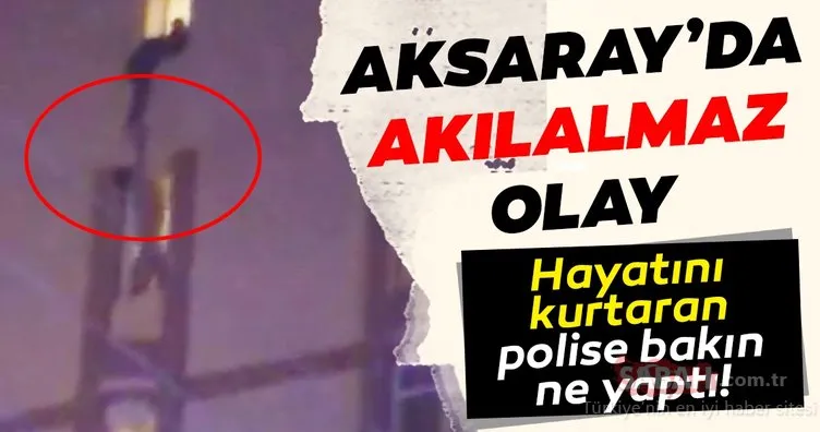 SON DAKİKA: Aksaray’da akılalmaz olay! Gözü dönmüş genç, hayatını kurtaran polise bakın ne yaptı!