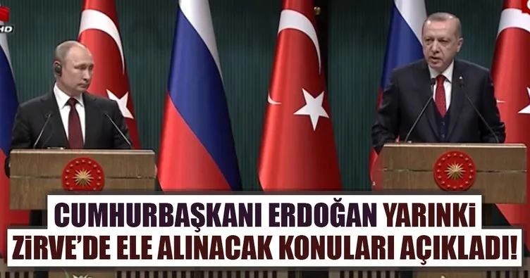Son dakika: Cumhurbaşkanı Erdoğan: Yarınki zirvede ele alınacak konukları açıkladı