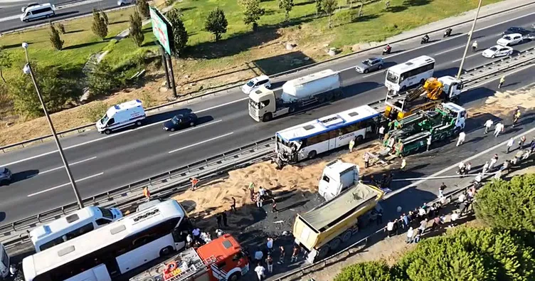 Son dakika: TEM Otoyolu’nda kaza: 1 ölü, 21 yaralı