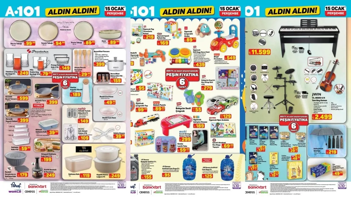 A101 AKTÜEL YENİ HAFTA KATALOĞU! 15 Ocak A101 aktüel ürünler neler? İşte, indirim listesi!💥