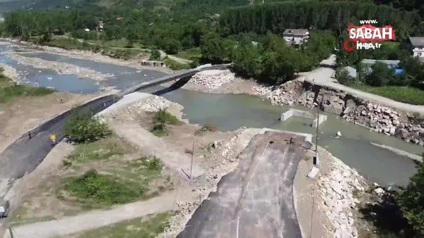 MSB, selden yıkılan köprünün yerine sabit köprü kurdu | Video