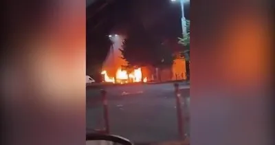 Fransa’da gerilim tırmanıyor! İsyancılar marketi ateşe verdi... | Video