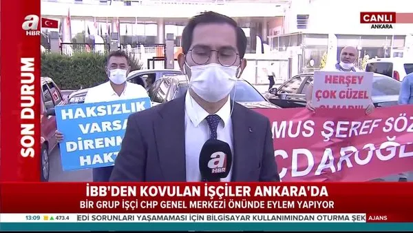 İBB'den kovulan işçiler Ankara'da CHP Genel Merkezi önünde eyleme başladı | Video