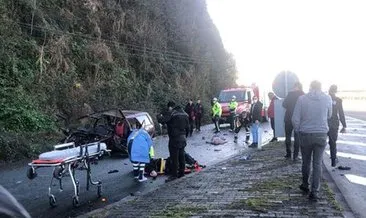 Rize’de trafik kazası: 1 ölü, 2 yaralı