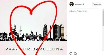 Barselona’daki saldırı sonrası Arda Turan ve arkadaşları...