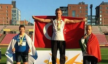 Down Sendromlu milli sporcu Ali Topaloğlu’ndan dünya rekoru