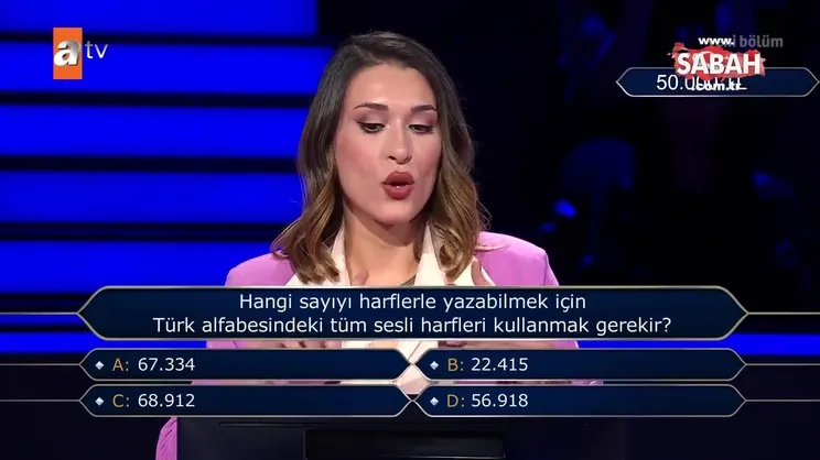 ‘Kim Milyoner Olmak İster’e damga vurdu! ‘Kim Milyoner Olmak İster’de yarışmacı sesli harfleri bilmekte zorlanınca… | Video