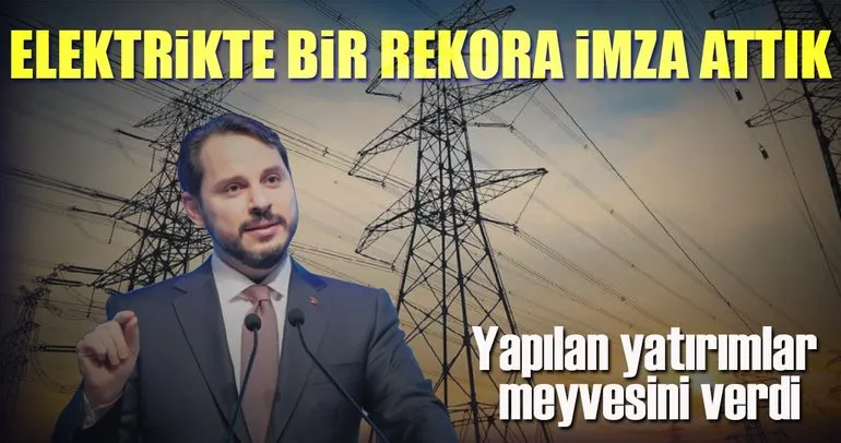 Elektrikte kesintisiz rekor