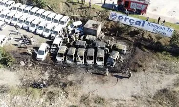 İstanbul’da oto galeride yangın! 16 araç zarar gördü