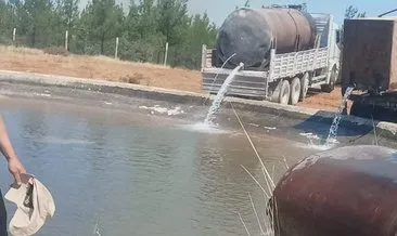 Bozdoğan yangınında köylülerden tanker desteği