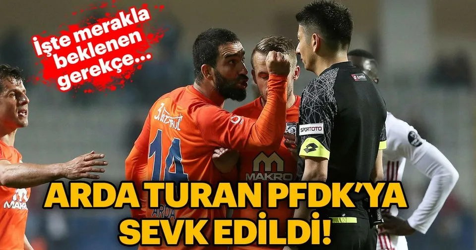 Arda Turan PFDK'ya sevk edildi - Spor Haberleri