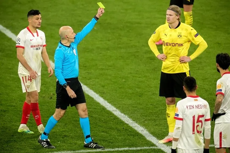 Son Dakika: Cüneyt Çakır, Borussia Dortmund-Sevilla maçına damga vurdu