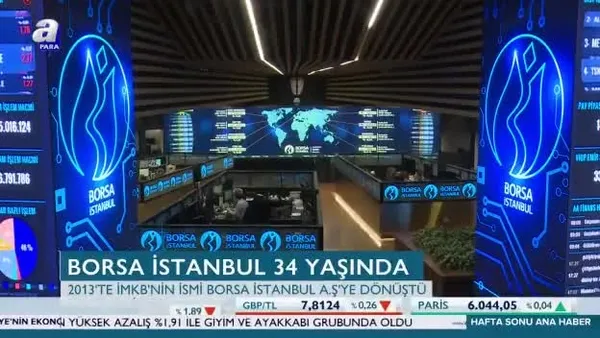 Borsa İstanbul 34 yaşında