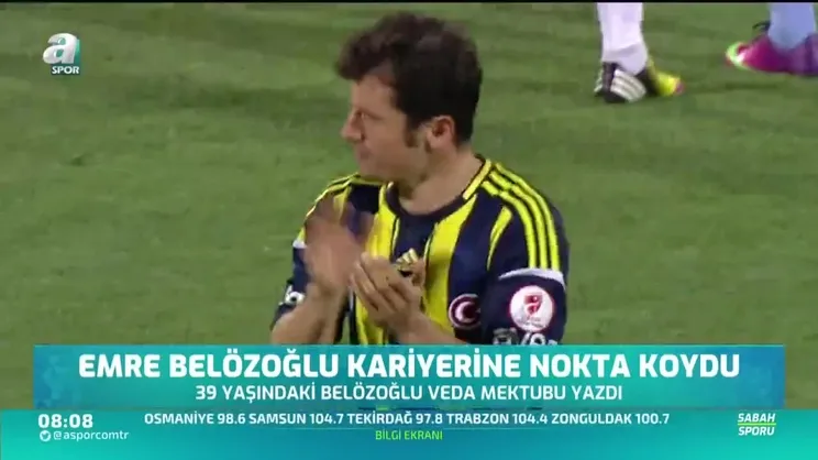 Emre Belözoğlu kariyerine nokta koydu