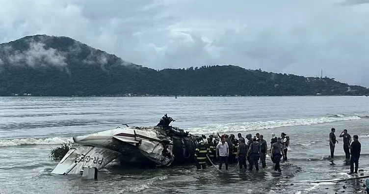 Brezilya’da uçak düştü: Pilot öldü, 5 kişi yaralandı!