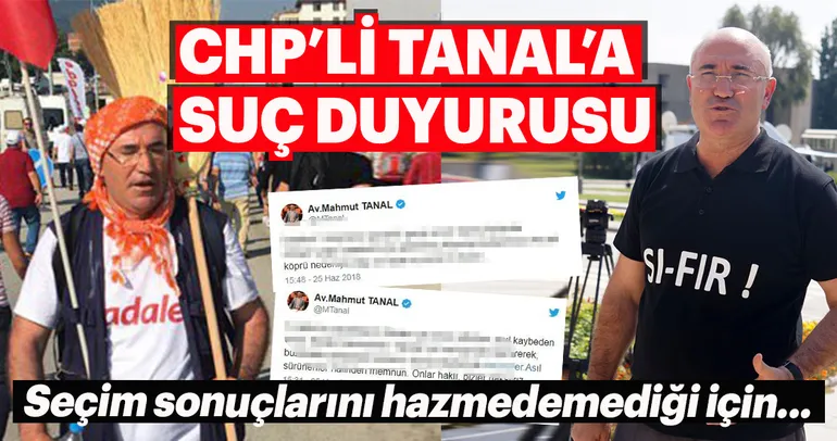 CHP Milletvekili Tanal hakkında suç duyurusu
