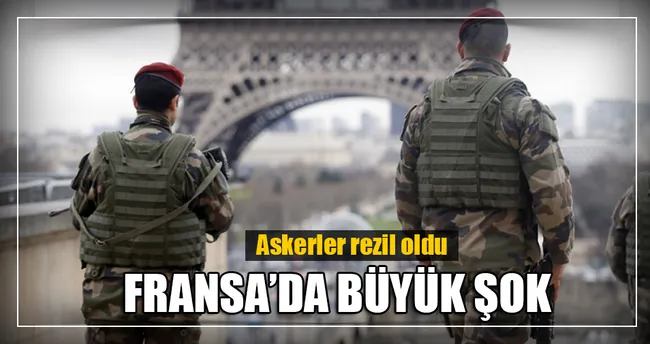 Fransız askerler silahlarını çaldırdı!