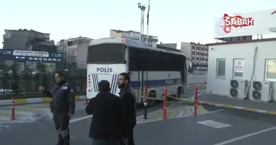 Adliye önündeki terör saldırısında gözaltına alınan şüpheliler adliyeye sevk edildi | Video