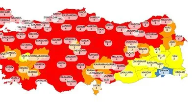 Güncel ve Yeni Koronavirüs Risk Haritası 30 Mart: Türkiye koronavirüs risk haritası ile düşük, orta, yüksek ve çok yüksek riskli iller neler?