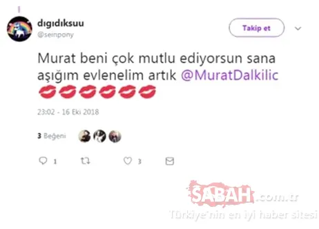Murat Dalkılıç’a sürpriz evlilik teklifi!