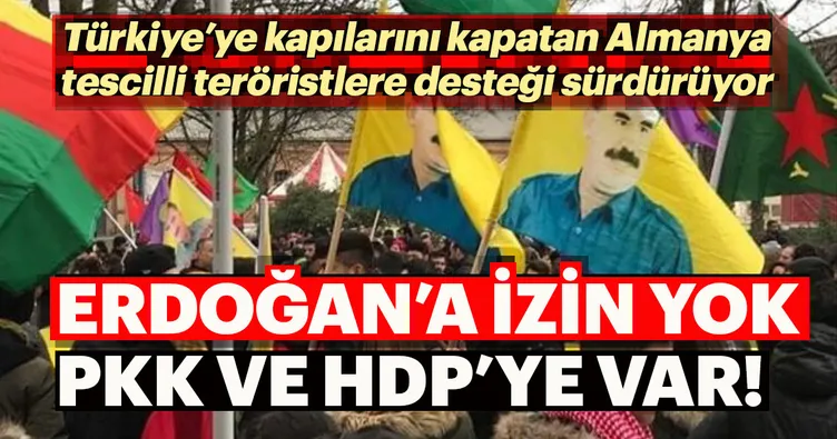 Erdoğan’a izin yok, HDP ve Müslüm’e var