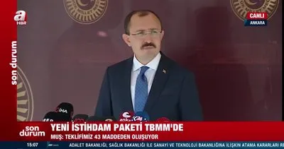 Son dakika... AK Parti Grup Başkanvekili Mehmet Muş’tan önemli açıklamalar! Yeni istihdam paketi TBMM’de... | Video
