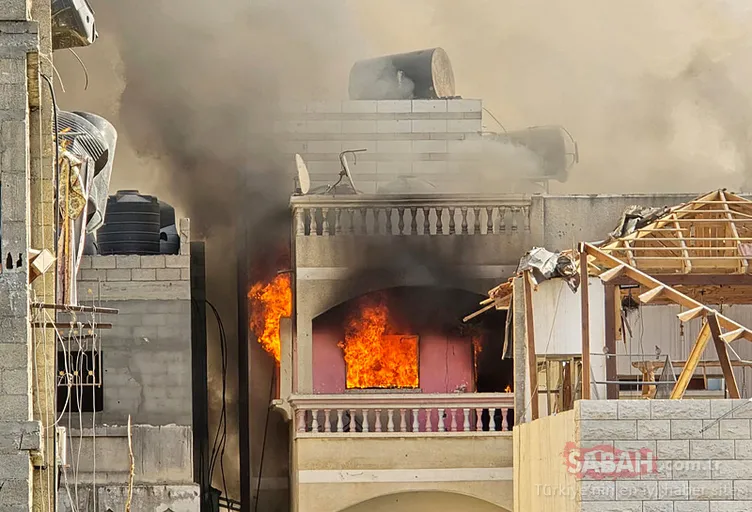 Katil İsrail Gazze’de hastane yaktı! Siyonist rejimin soykırıma 448 gündür devam ediyor