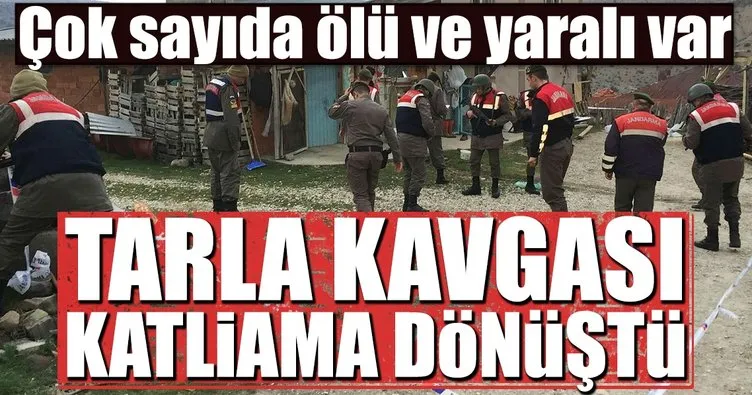 Tarla kavgası katliama döndü!