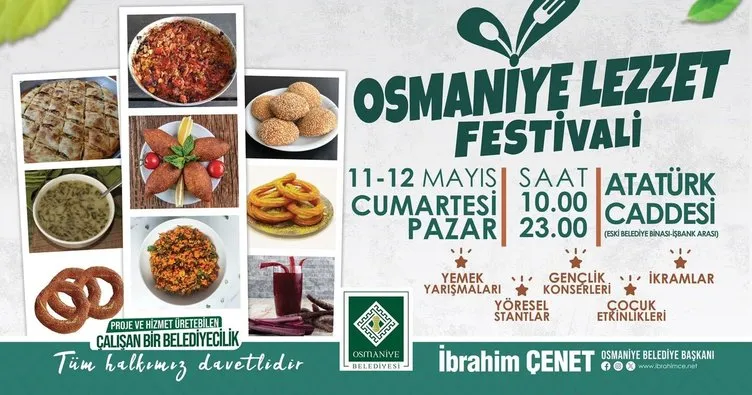 Osmaniye’de Yöresel Yemek Lezzetleri Festivali başlıyor