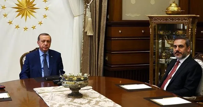 Erdoğan MİT Müsteşarı Fidan’ı kabul etti