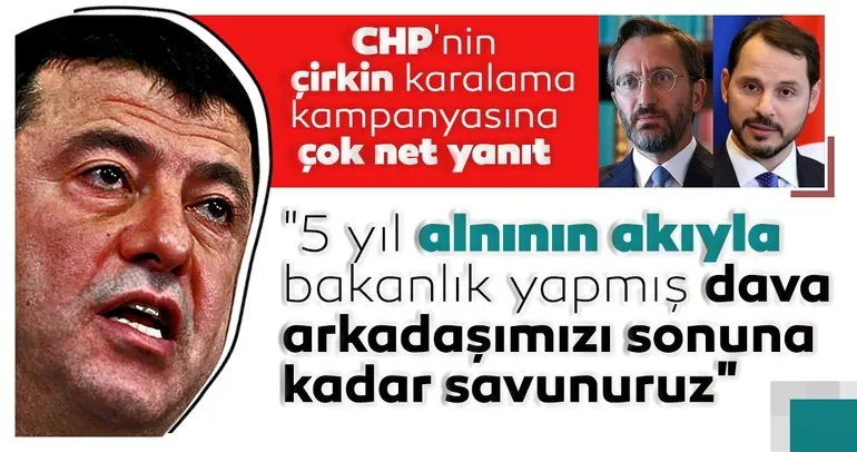 İletişim Başkanı Altun’dan, CHP’nin Berat Albayrak’a yönelik çirkin karalama kampanyasına çok net yanıt