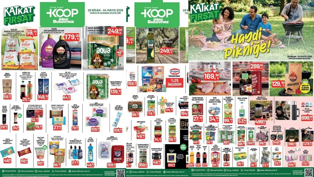 Tarım Kredi aktüel ürünler kataloğu 28 Nisan - 4 Mayıs 2026: Kat kat fırsat indirimlerinde neler var?