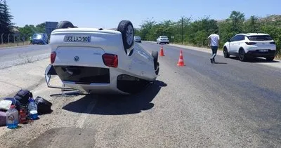 Kırıkkale’de feci kaza! Takla atan otomobilde 3’ü çocuk 6 yaralı #kirikkale