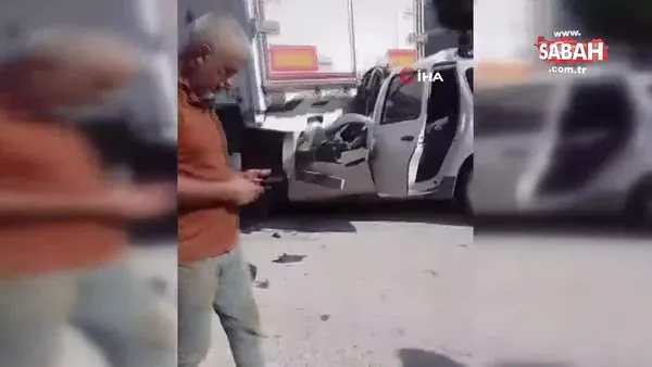 2 kişinin öldüğü kazada, sürücü direksiyonda kalp krizi geçirmiş | Video