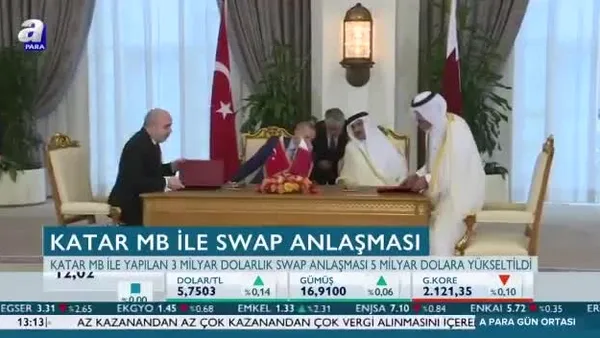 Katar ile TCMB'den swap anlaşması